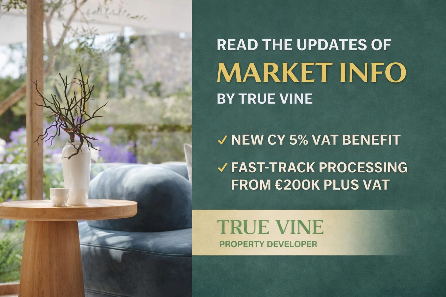 New Cyprus VAT Benefit Update